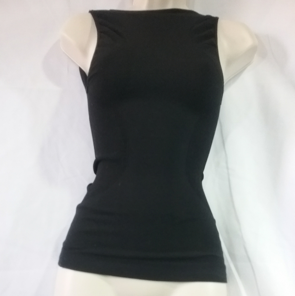 Womans small black tight tank top
